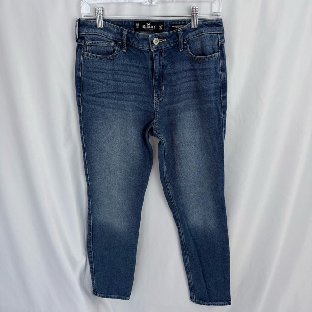 Hollister Women's Skinny Jeans - Medium Blue Wash